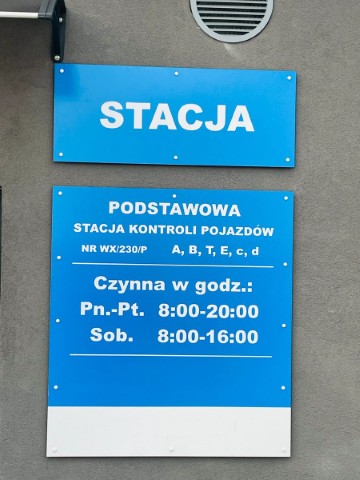 Stacja Kontroli Pojazdów WX/230/P Warszawa